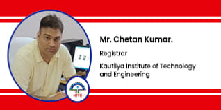 Kautilya Institute of Technology and Engineering, Jaipur, Registrar: Mr. Chetan Kumar. Interview